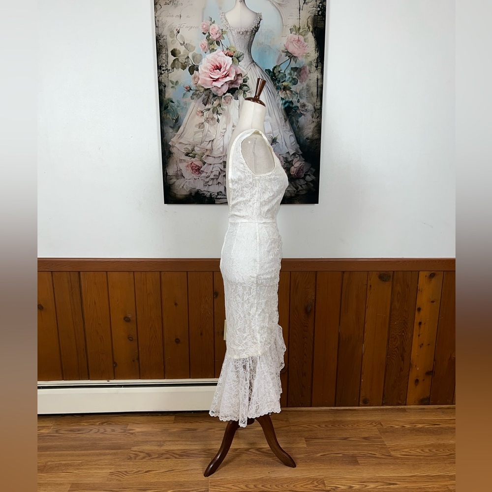 Beautiful Vintage 1980s/90s Wayne Diamond Wedding/Reception Dress! - Picture 5 of 9